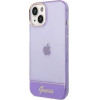 Guess Translucent iPhone 14 6.1 Case - Purple - (GUE002250-0)