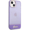 Guess Translucent iPhone 14 6.1 Case - Purple - (GUE002250-0)