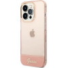 Guess Translucent iPhone 14 Pro Max 6.7 Case - Pink - (GUE002257-0)