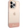Guess Translucent iPhone 14 Pro Max 6.7 Case - Pink - (GUE002257-0)