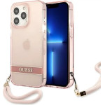 Guess Translucent Strap Case for iPhone 13 Pro / 13 6.1 - Pink - (GUE001962-0)