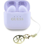 Guess TWS Glossy Effect Printed Classic Logo & Charm Headphones - Lavender - (GUE004378-0)