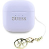 Guess TWS Glossy Effect Printed Classic Logo & Charm Headphones - Lavender - (GUE004378-0)