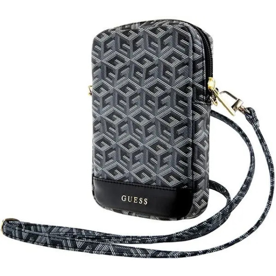Guess Zip GCube Bottom Stripe phone bag - black - (GUE003680-0)
