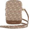 Guess Zip GCube Bottom Stripe phone bag - brown - (GUE003682-0)