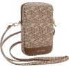 Guess Zip GCube Bottom Stripe phone bag - brown - (GUE003682-0)