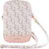 Guess Zip GCube Bottom Stripe phone bag - pink - (GUE003683-0)