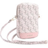Guess Zip GCube Bottom Stripe phone bag - pink - (GUE003683-0)
