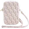 Guess Zip GCube Bottom Stripe phone bag - pink - (GUE003683-0)