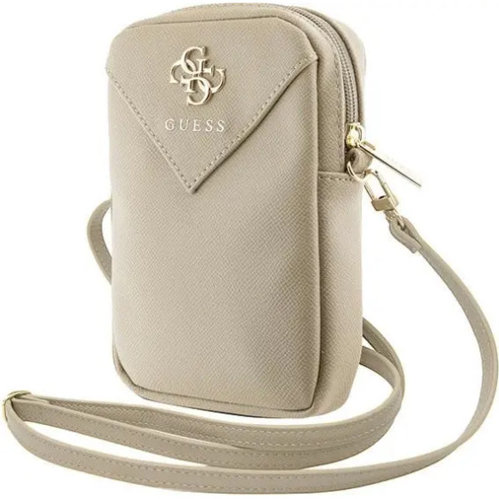 Guess Zip Triangle 4G phone bag - gold - (GUE003687-0)
