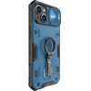 Nillkin CamShield Armor Pro Magnetic Case iPhone 14 Plus Magnetic MagSafe Cover with Camera Protector Blue - (Nillkin CamShield Armor Pro Magnetic Case iPhone 14 Plus 6.7 2022 Blue)