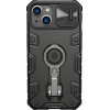 Nillkin CamShield Armor Pro Magnetic Case iPhone 14 Plus MagSafe armored cover stand ring black - (Nillkin CamShield Armor Pro Magnetic Case iPhone 14 Plus 6.7 2022 Black)