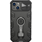 Nillkin CamShield Armor Pro Magnetic Case iPhone 14 Plus MagSafe armored cover stand ring black - (Nillkin CamShield Armor Pro Magnetic Case iPhone 14 Plus 6.7 2022 Black)