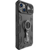 Nillkin CamShield Armor Pro Magnetic Case iPhone 14 Plus MagSafe armored cover stand ring black - (Nillkin CamShield Armor Pro Magnetic Case iPhone 14 Plus 6.7 2022 Black)