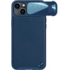 Nillkin CamShield Leather S Case iPhone 14 Plus case with camera cover blue - (Nillkin CamShield Leather Case S iPhone 14 Plus 6.7 2022 Blue)