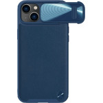 Nillkin CamShield Leather S Case iPhone 14 Plus case with camera cover blue - (Nillkin CamShield Leather Case S iPhone 14 Plus 6.7 2022 Blue)