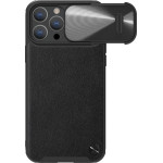 Nillkin CamShield Leather S Case iPhone 14 Pro Max case with camera cover black - (Nillkin CamShield Leather Case S iPhone 14 Pro Max 6.7 2022 Black)