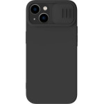 Nillkin CamShield Magnetic Silicone Case iPhone 14 Plus Magnetic MagSafe Cover with Camera Protector Black - (Nillkin CamShield Silky magnetic silicone case iPhone 14 Plus 6.7 2022 Classic Black)