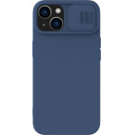 Nillkin CamShield Magnetic Silicone Case iPhone 14 Plus Magnetic MagSafe Cover with Camera Protector Blue - (Nillkin CamShield Silky magnetic silicone case iPhone 14 Plus 6.7 2022 Midnight Blue)