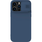 Nillkin CamShield Magnetic Silicone Case iPhone 14 Pro Max Magnetic MagSafe Cover with Camera Protector Blue - (Nillkin CamShield Silky magnetic silicone case iPhone 14 Pro Max 6.7 2022 Midnight Blue)