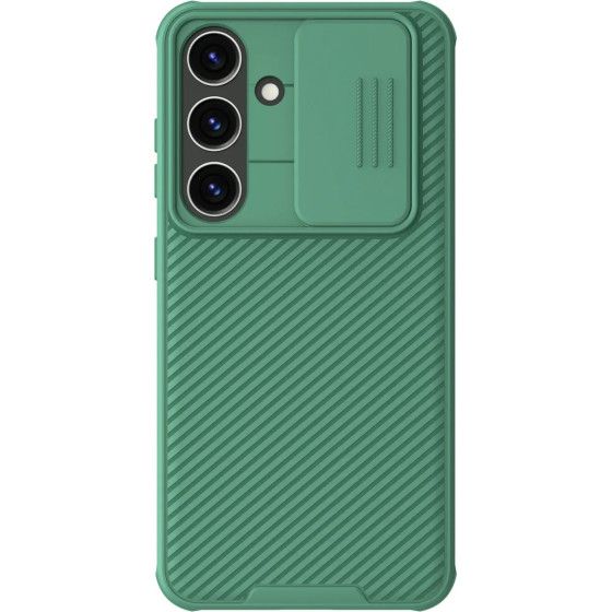 Nillkin CamShield Pro armored case with camera cover for Samsung Galaxy S24 - green - (Nillkin CamShield Pro Case(PC and TPU) Samsung SAM Galaxy S24 Deep Green)