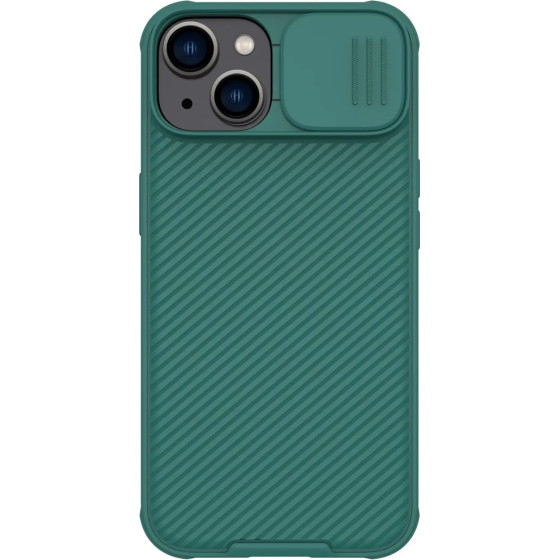 Nillkin CamShield Pro Case iPhone 14 Plus Armored Cover Camera Protector Green - (Nillkin CamShield Pro Case (PC and TPU) iPhone 14 Plus 6.7 2022 Deep Green)