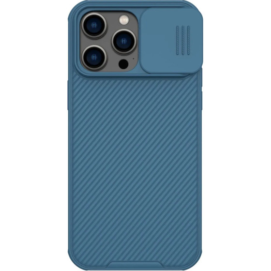 Nillkin CamShield Pro Case iPhone 14 Pro Max Armored Cover Camera Protector Blue - (Nillkin CamShield Pro Case (PC and TPU) iPhone 14 Pro Max 6.7 2022 Blue)