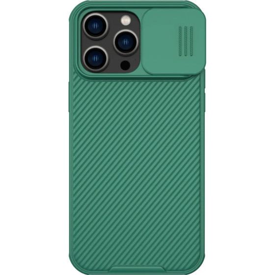 Nillkin CamShield Pro Case iPhone 14 Pro Max Armored Cover Camera Protector Green - (Nillkin CamShield Pro Case (PC and TPU) iPhone 14 Pro Max 6.7 2022 Deep Green)
