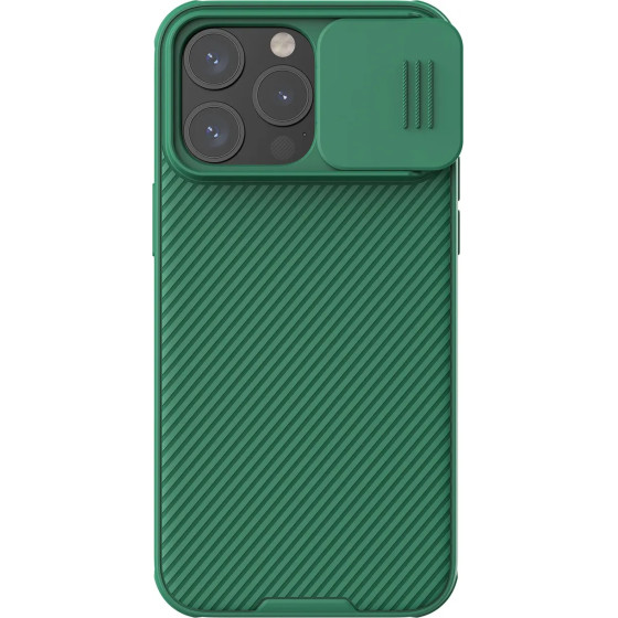 Nillkin CamShield Pro Magnetic Case for iPhone 15 Pro with Camera Protector - Green - (Nillkin CamShield Pro Magnetic Case AP IP15 Pro Deep Green)