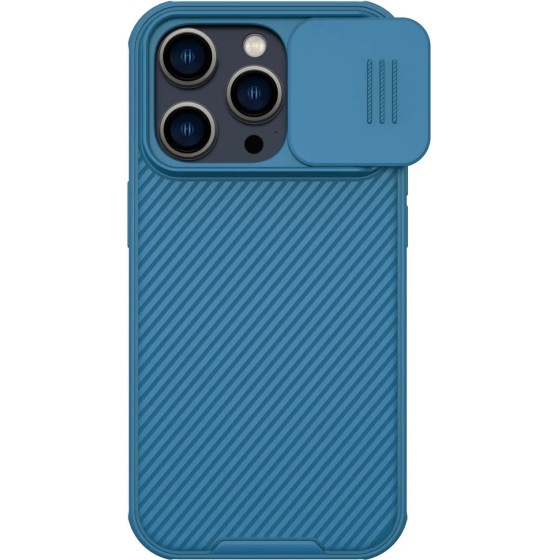 Nillkin CamShield Pro Magnetic Case iPhone 14 Pro Max Cover Camera Protector Blue (with MagSafe) - (Nillkin CamShield Pro Magnetic Case iPhone 14 Pro Max 6.7 2022 Blue)