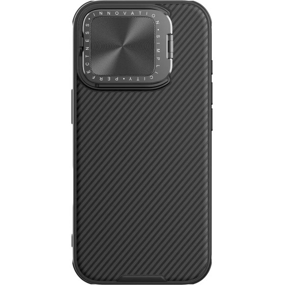 Nillkin CamShield Prop Case for iPhone 16 Pro Max with Camera Cover and Stand - Black - (CamShield Prop Case AP iPhone16 Pro Max Black)