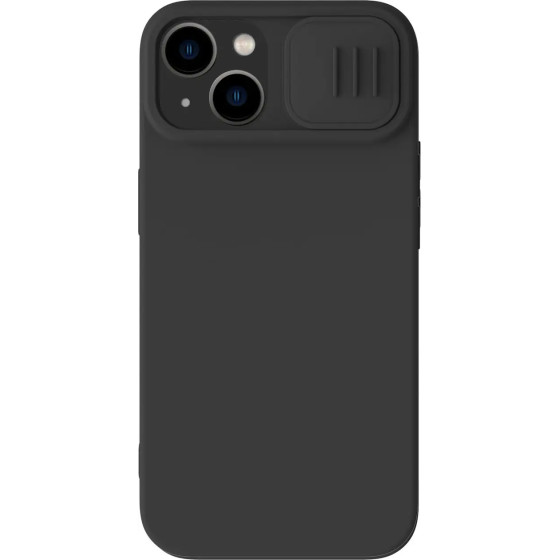 Nillkin CamShield Silky Silicone Case iPhone 14 Plus Case with Camera Protector Black - (Nillkin CamShield Silky silicone case iPhone 14 Plus 6.7 2022 Classic Black)