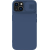 Nillkin CamShield Silky Silicone Case iPhone 14 Plus Case with Camera Protector Blue - (Nillkin CamShield Silky silicone case iPhone 14 Plus 6.7 2022 Midnight Blue)