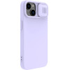 Nillkin CamShield Silky Silicone Case iPhone 14 Plus Case with Camera Protector Purple - (Nillkin CamShield Silky silicone case iPhone 14 Plus 6.7 2022 Misty Purple)