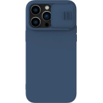 Nillkin CamShield Silky Silicone Case iPhone 14 Pro Case with Camera Protector Blue - (Nillkin CamShield Silky silicone case iPhone 14 Pro 6.1 2022 Midnight Blue)