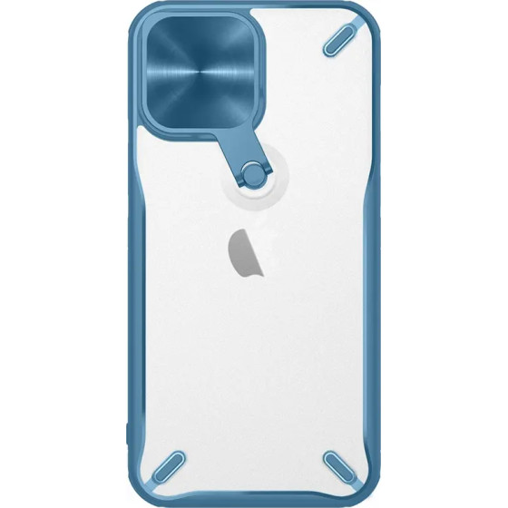 Nillkin Cyclops Case durable case with camera cover and foldable stand for iPhone 13 Pro blue - (Nillkin Cyclops Case Apple iPhone13 Pro Blue)