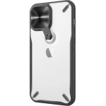 Nillkin Cyclops Case durable case with camera cover and foldable stand for iPhone 13 Pro Max black - (Nillkin Cyclops Case Apple iPhone13 Pro Max Black)