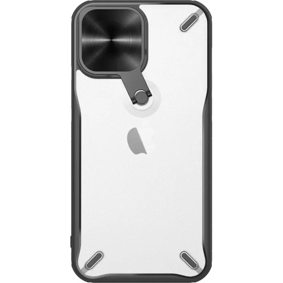 Nillkin Cyclops Case durable case with camera cover and foldable stand iPhone 13 Pro black - (Nillkin Cyclops Case Apple iPhone13 Pro Black)