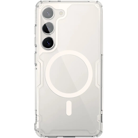 Nillkin Nature Pro Magnetic Case case for Samsung Galaxy S23+ with MagSafe armored cover white - (Nillkin Nature TPU Pro Magnetic Case(TPU+PC) Sam Galaxy S23+ White)