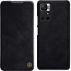 Nillkin Qin Case Flip Case for Xiaomi Redmi Note 11T 5G / 11S 5G / 11 5G (China) / Poco M4 Pro 5G - Black - (Nillkin Qin Case Xiaomi Poco M4 Pro 5G Black)
