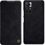 Nillkin Qin Case Flip Case for Xiaomi Redmi Note 11T 5G / 11S 5G / 11 5G (China) / Poco M4 Pro 5G - Black - (Nillkin Qin Case Xiaomi Poco M4 Pro 5G Black)