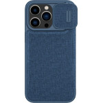 Nillkin Qin Cloth Pro Case Case for iPhone 14 Pro Camera Cover Holster Cover Flip Case Blue - (Nillkin Qin Pro Leather Case-cloth iPhone 14 Pro 6.1 2022 Elite Blue)