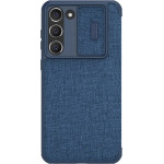 Nillkin Qin Cloth Pro Case Case for Samsung Galaxy S23+ Cover with Flip Camera Protector Blue - (Nillkin Qin Pro leather case-Cloth version Samsung Galaxy S23+ Elite Blue)