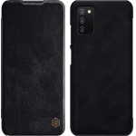 Nillkin Qin leather holster case for Samsung Galaxy A03s black - (Nillkin Qin Leather Case Samsung Galaxy A03S Black)