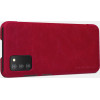 Nillkin Qin leather holster case for Samsung Galaxy A03s red - (Nillkin Qin Leather Case Samsung Galaxy A03S Red)