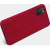 Nillkin Qin leather holster case for Samsung Galaxy A03s red - (Nillkin Qin Leather Case Samsung Galaxy A03S Red)