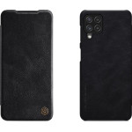 Nillkin Qin leather holster case for Samsung Galaxy A22 4G black - (Nillkin Qin Leather Case Samsung Galaxy A22 4G Black)