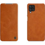 Nillkin Qin leather holster case for Samsung Galaxy A22 4G brown - (Nillkin Qin Leather Case Samsung Galaxy A22 4G Brown)