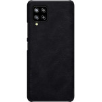 Nillkin Qin leather holster case for Samsung Galaxy A42 5G black - (Nillkin Qin Leather Case Samsung Galaxy A42 5G Black)