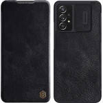 Nillkin Qin leather holster case for Samsung Galaxy A73 black - (Nillkin Qin Leather Case Samsung Galaxy A73 5G Black)